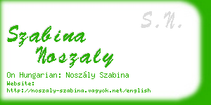 szabina noszaly business card