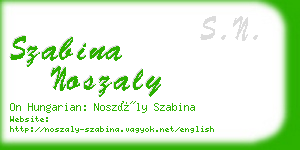 szabina noszaly business card